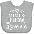 thumbnail image 3 of Inktastic Pepaw and Mimi Love Me Boys or Girls Baby Bib, 3 of 4