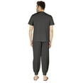 thumbnail image 4 of Inkmeso SolidPajama Set For Mens Short Sleeve Sleepwear Round NeckNightwearPj Set, 4 of 7