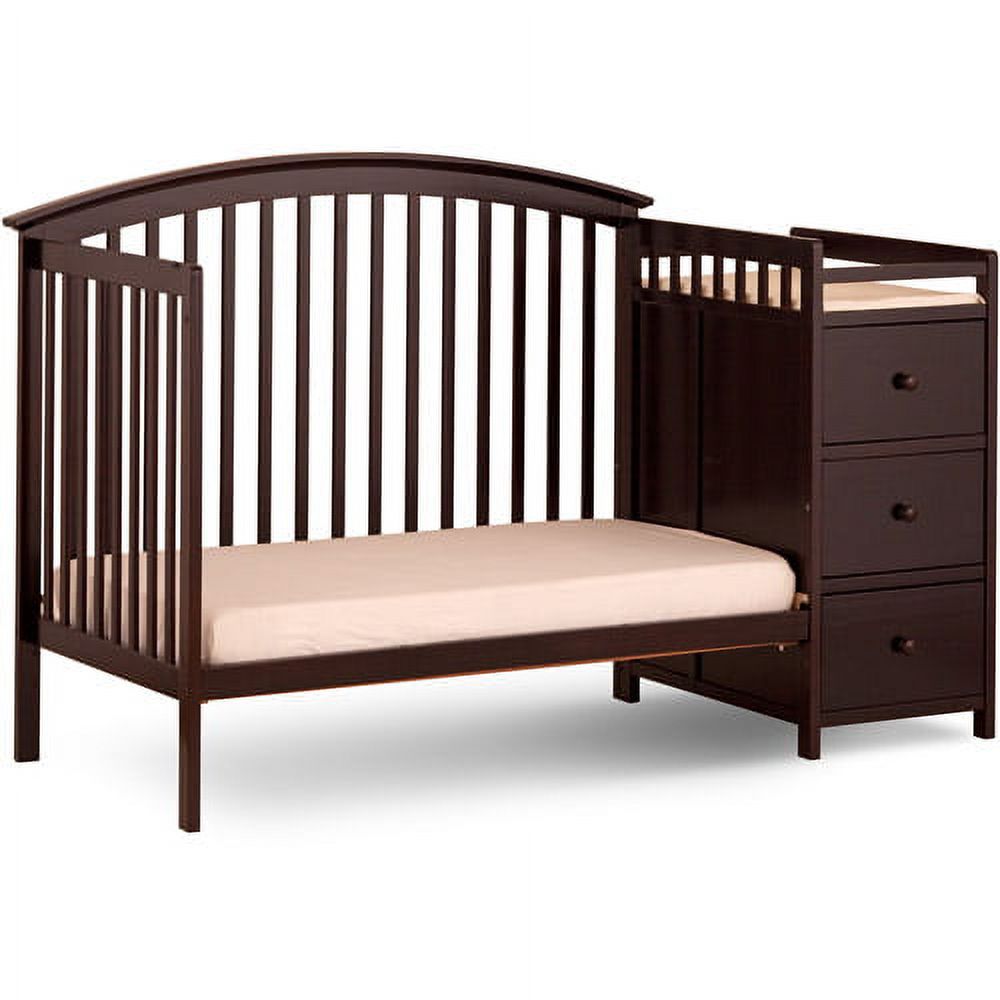 Storkcraft Bradford 4 in 1 Convertible Crib and Changer Espresso - image 3 of 10