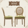 thumbnail image 2 of Dining Chairs Set of 2, Vintage Dining Chair with Round Back, Farmhouse Country Dining Chair for Kitchen, Bedroom, Hall, 2 of 9