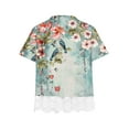 thumbnail image 4 of Sakmal Kids Clothes Lace Crew Neck Floral Short Sleeve 1-8y Outfits For Girls And Boys, 4 of 4