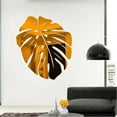 thumbnail image 3 of 3D Mirror Leaf Flower Acrylic Mural Decal Removable Wall Sticker DIY Home Decor Self Adhesive Mirror Stickers for Living Room Bedroom Wall Decoration Home Improvement Removable Wall Art Sticker, 3 of 5