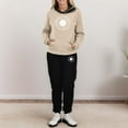 thumbnail image 1 of zanvins Ensembles à Manches Longues pour Femmes, Pull à Capuche à Col Rond et Pantalon Imprimé, Ensemble Deux Pièces, 1 of 6