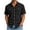 (Collar)Black, variant on Coorders Men’s & Big Men’s George Linen Crew Neck Button Down Shirts with Double Pocket, Black, L