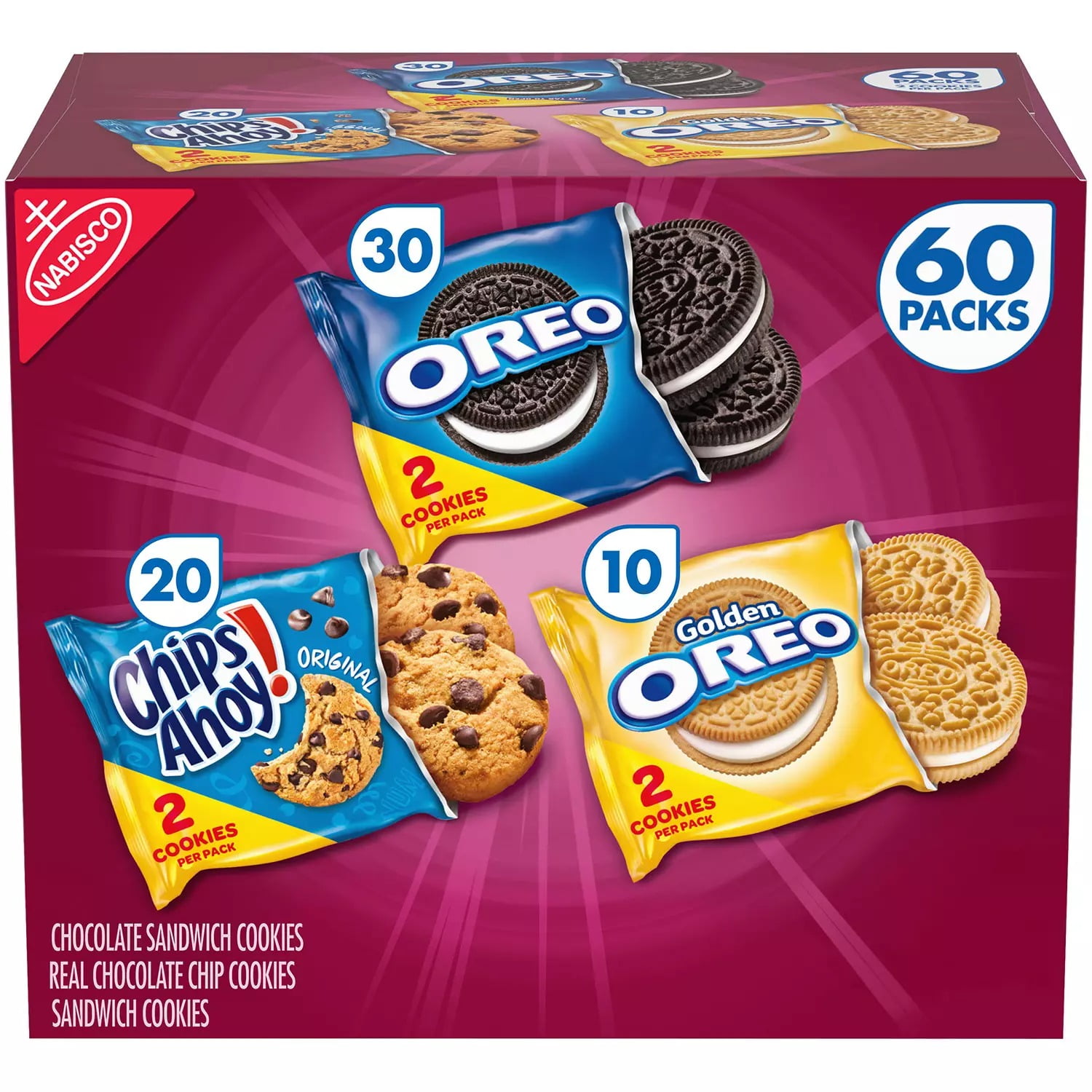 Presto Treasure LLC's Nabisco Sweet Treats Cookie Variety Pack (60 pk.)