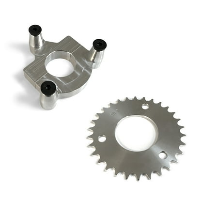 - 30 Tooth CNC Sprocket & 1.0 Inch Adapter Assembly For 80CC Gas Motorized Bicycle