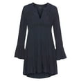 thumbnail image 4 of LASCANA Women's Flowy Flared Sleeve Dress Lace Trim, 4 of 5