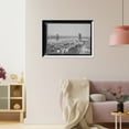 thumbnail image 3 of Historic Framed Print, [Warehouses and Brooklyn Bridge, East River, New York, N.Y.], 17-7/8" x 21-7/8", 3 of 9