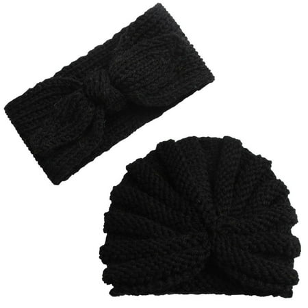 

MPWEGNP Turban Cap Knitted Hair Headwear Boy Sets Hat Baby Band Girl Baby Care Warm Hat for Baby Gripe Water for Infants Nighttime