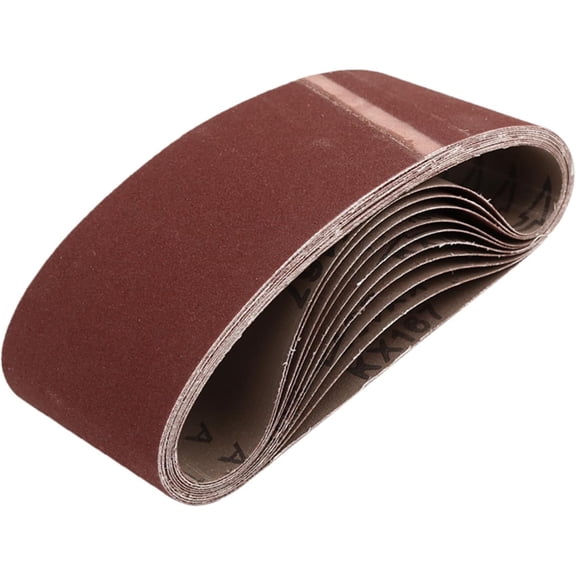 3 x 18 Inch Sanding Belts 180 Grit Aluminum Oxide Sanding Belt Sandpaper for Portable Belt Sander 10 Pcs Auto Replacement Parts