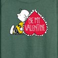 thumbnail image 3 of Peanuts - Be My Valentine - Women's Lightweight French Terry Long Sleeve Shirt, 3 of 6