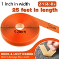 thumbnail image 2 of Tiras rotuladoras para alfombras Zonon, 6 rollos, 45 m, nailon, color naranja, 2 of 6