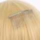 thumbnail image 3 of Peineta de alambre metálico para el cabello, 7,8 cm, 20 dientes, elegante, para manualidades, para velo de novia o boda (plateada), 3 of 8