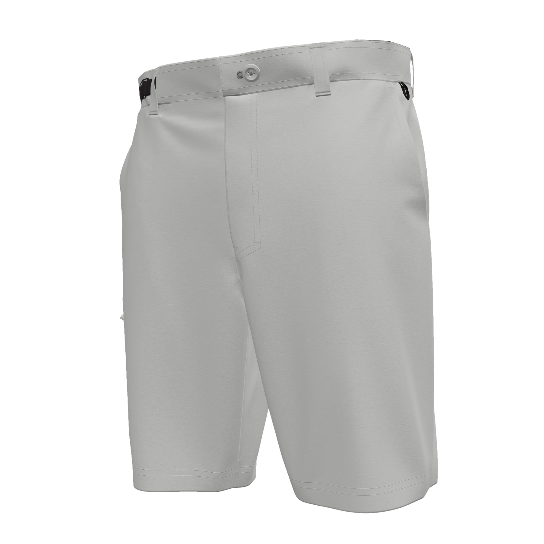 Realtree Men's Hybrid Fishing Shorts, Athletic Performance Short Pants in Light Grey, Sizes S-3XL