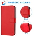 thumbnail image 3 of compatible Google Pixel 6 Pro Case, Litchi Grain PU Leather Folio Cover Magnetic Closure Flip Wallet Card Slots Stand Case With Hand Strap,Brown Cheap and fine, 3 of 5