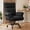 Black, variant on Romorgniz Criss Cross Chair with Armrests & Wheels Ergonomic Computer Gaming Chair with Two Side Pockets Teddy Plush Wide Seat Reclining Desk Chair for Home Office,White