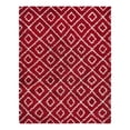 thumbnail image 3 of Unique Loom Trellis Shag Collection Area Rug - Ruth (7' 10" x 10' Rectangle Burgundy Red/Ivory), 3 of 10