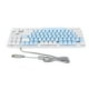 thumbnail image 4 of Teclado mecánico para juegos, interruptor azul de 87 teclas, retroiluminación RGB, Teclado mecánico con cable USB para PC, portátil, computadora de escritorio, azul y blanco, 4 of 5