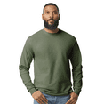 thumbnail image 3 of Gildan Long Sleeve T-Shirt for Men, Heavy Cotton Crew Neck Durable Tee, Military Green, 12 Pack, S, 3 of 7