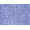 thumbnail image 1 of Ahgly Company Indoor Rectangle Solid Blue Modern Area Rugs, 2' x 5', 1 of 4