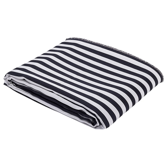 118×59 Inch Black White Striped Upholstery Fabric Heavy Duty Polyester Geometric Stripe Material
