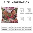 thumbnail image 5 of ONETECH Sunshine Butterfly Throw Pillow Cover,Cushion Case for Girl Room Sofa Couch Bed Decor,Inspirational Gifts for Girls Women Friends, 5 of 5