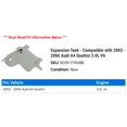 thumbnail image 2 of Expansion Tank - Compatible with 2002 - 2006 Audi A4 Quattro 3.0L V6 2003 2004 2005, 2 of 2