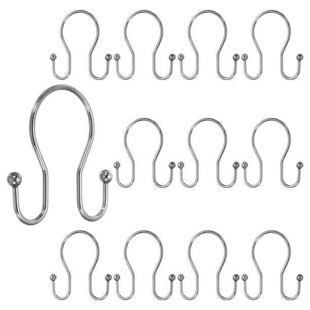 Ganchos para cortina de ducha Uxcell, 12 Pcs Ganchos de cortina de ducha a prueba de óxido, Bronce
