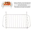 thumbnail image 3 of Stainless Steel Fryer Rack,  Saving Time Easy To Clean Stainless Steel Double Basket Fryer Rack  for 401, 3 of 8