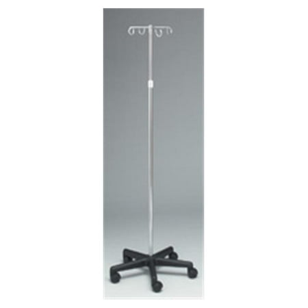 Pole 4 Leg 2 Hook - WP000-4356 4356 4356 IV Pole Chrome 5-Leg 4-Hook 20