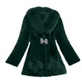 thumbnail image 2 of Manteau d'Hiver Chaud pour Femme, Veste en Peluche, Pardessus, 2 of 4