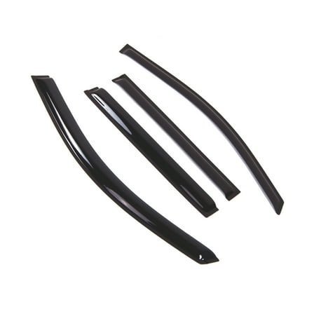 Tuningpros WD2-765B Outside Mount Window Visor Deflector Rain Guard Dark Smoke 4 Pcs Set For 2017-2018 Chevrolet Tahoe