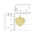 thumbnail image 3 of 14k Yellow Gold, Light Weight Cupid Angel Laser Engraved Heart Pendant 18mm with 18" Dainty Neck Chain, 3 of 7
