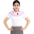 thumbnail image 3 of TrueNorth (pink)Shoulder Heating Pad for Neck Back Electric Heating Pad Rechargeable Double-Sided Plush Cordless Heated Wrap, 3 of 5