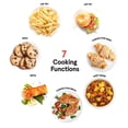 thumbnail image 4 of Combo de freidora de aire con horno tostador Gourmia Funciones de cocción 7 en 1 Horno freidora de aire de 1550 vatios Accesorios de freidora de aire de 19,8 L de capacidad incluidos Rejilla para horn, 4 of 5