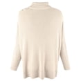 thumbnail image 2 of Women's Shimmer Bonita Half Zip Long Sleeved Poncho Top CH XXS/XS, 2 of 4