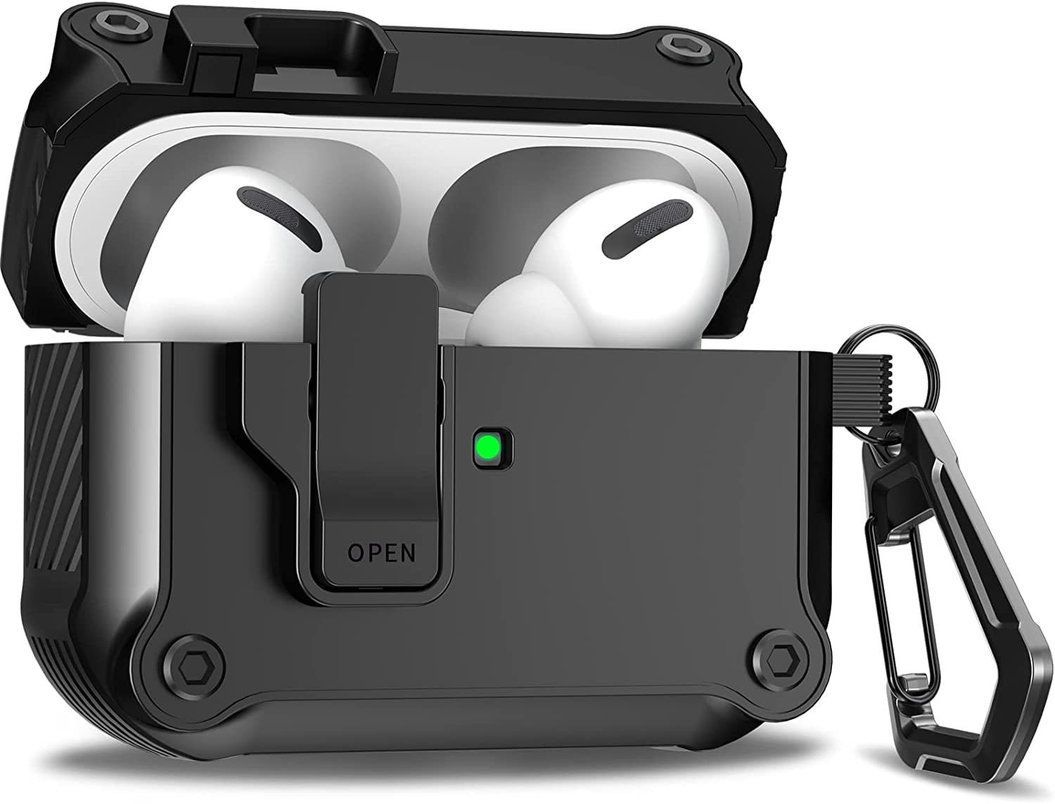 Compatible Airpods Pro 2nd Generation Case Cover with Lock, AirPod Pro