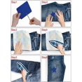 thumbnail image 3 of Fabric Patches, Iron-On Adhesive Fabric Patches, Solid Colors Imitation Denim Cloth Stickers Cuttable Sewing Repair Patch 12.5x9.5cm, 3 of 4