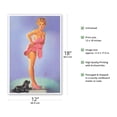 thumbnail image 2 of A Surprising Figure - Vintage Pin Up Girl Print by Edward Runci c.1949 - Master Art Print (Unframed) 12in x 18in, 2 of 4