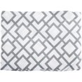thumbnail image 3 of TL Care 100% Natural Cotton Percale Fitted Mini Crib Sheet, Gray Lattice, Soft Breathable, for Boys and Girls, 3 of 5