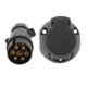 thumbnail image 5 of Enchufe De Remolque, Contacto De Tornillo De Alta Eficiencia Carcasa De ABS Conector De Cable De 7 Pines Piezas De Repuesto Resistente A La Corrosión Con Piezas De Montaje Para ANGGREK Trailer Connector Bracket Kit, 5 of 8