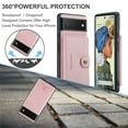 thumbnail image 3 of Detachable Wallet Case for Google Pixel 6 5G 2021, Allytech PU Leather Credit Card Slot Holder Kickstand Flip Magnetic Snap 2 in 1 Functional Wallet Case for Pixel 6 (6.4"), Pink, 3 of 7