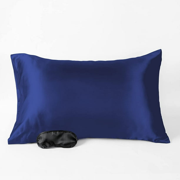 Bedding 4 Homes 2 Pieces Satin Pillowcases with Sleep Mask