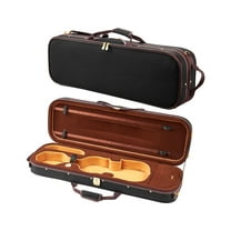 FGYRYK 4/4 Violin Case, Lightweight 3.8lbs Waterproof Violin Bag with Dual Bow Holders & Hygrometer, Soft Padding for Violin Protection, Shoulder Strap Included