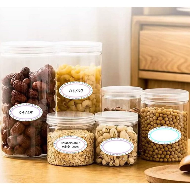 2 Inch Round Canning Jar Stickers – 500-Pack Self-Adhesive Labels For Mason Jars, Homemade Jam & Spice Containers