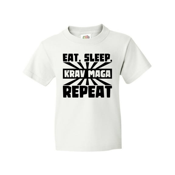 Inktastic Eat, Sleep, Krav Maga, Repeat Youth T-Shirt
