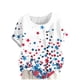 thumbnail image 1 of Vestidos Casuales Para Mujer, Blusas De Mujer De Moda Blusa informal de lino con botones y manga corta estampada para mujer, 1 of 4