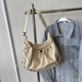 thumbnail image 3 of Bolso Hombro Fruncido Gran Capacidad para Mujeres Compras Viajes, 3 of 9