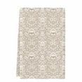 thumbnail image 2 of Beige Damask Kitchen Towels Set of 1, Vintage Country Scroll Floral Patterned Absorbent Dish Towels for Kitchen, Microfiber Hand Towel, Quick Drying Tea Towel for Cleaning Decorative Dishcloths, 2 of 7