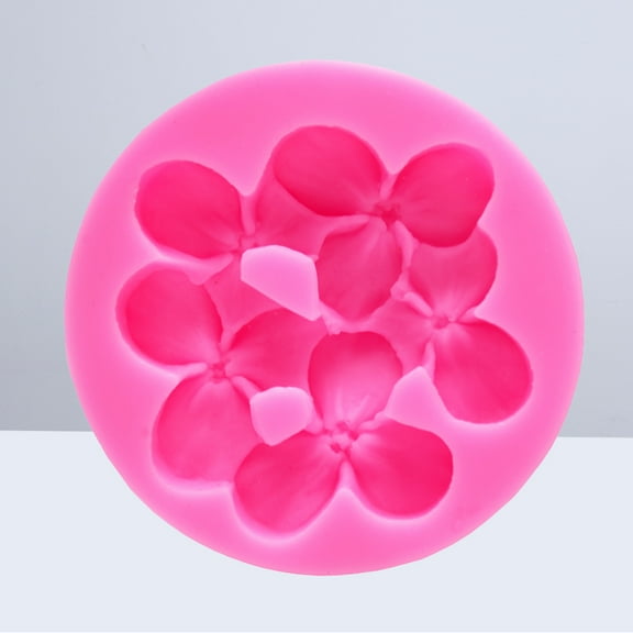 FRCOLOR Hydrangea Silicone Molds Cake Decorating Tools Bakeware Cupcake Dessert Chocolate Fondant Mold (Pink)